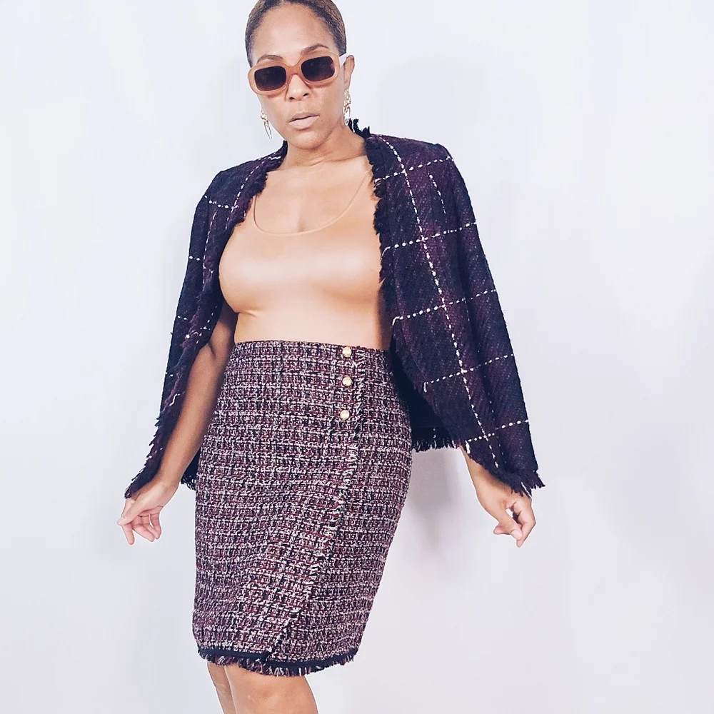 Talbots Tweed Pencil Skirt